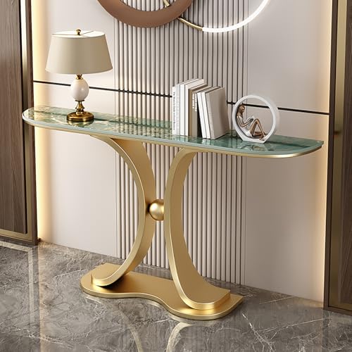Konsolentisch aus Kunstmarmor, elegantes geschwungenes Design und runder Sockel, perfekt für Eingangsbereich, Wohnzimmer und Flur Konsolentisch aus Kunstmarmor, elegantes geschwungenes Design und runder Sockel, perfekt für Eingangsbereich, Wohnzimmer und Flur von Generisch
