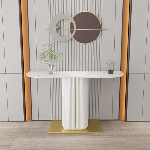 Konsolentisch für Eingangsbereich und Wohnzimmer, dekorativer Flurtisch für kleine Räume, vielseitiges Design, 120 cm von Generisch