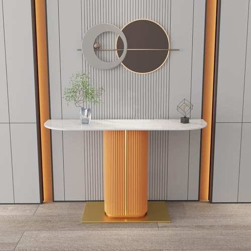 Konsolentisch für Eingangsbereich und Wohnzimmer, dekorativer Flurtisch für kleine Räume, vielseitiges Design, 120 cm Konsolentisch für Eingangsbereich und Wohnzimmer, dekorativer Flurtisch für kleine Räume, vielseitiges Design, 120 cm von Generisch