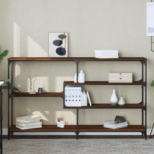 Konsolentisch mit 5 Ebenen, offenes Regal für Wohnzimmer, Flur, Schreibtisch, Display Akzenttisch Konsolentisch mit 5 Ebenen, offenes Regal für Wohnzimmer, Flur, Schreibtisch, Display Akzenttisch von Generisch