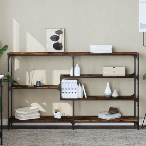 Konsolentisch mit 5 Ebenen, offenes Regal für Wohnzimmer, Flur, Schreibtisch, Display Akzenttisch Konsolentisch mit 5 Ebenen, offenes Regal für Wohnzimmer, Flur, Schreibtisch, Display Akzenttisch von Generisch