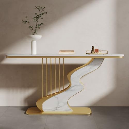 Konsolentisch mit Metallgestell für Eingangsbereich und Wohnzimmer, platzsparendes Design Konsolentisch mit Metallgestell für Eingangsbereich und Wohnzimmer, platzsparendes Design von Generisch