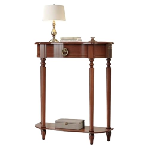 Konsolentisch mit Schublade, Massivholz Eingangstisch, Vintage schmaler Akzent Flurtisch für Wohnzimmer und Foyer Konsolentisch mit Schublade, Massivholz Eingangstisch, Vintage schmaler Akzent Flurtisch für Wohnzimmer und Foyer von Generisch