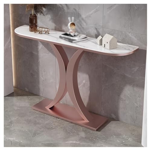 Konsolentisch mit geometrischem Metallsockel, schmaler Eingangsbereich, platzsparender Akzenttisch für Flur, Wohnzimmer, Schlafzimmer Konsolentisch mit geometrischem Metallsockel, schmaler Eingangsbereich, platzsparender Akzenttisch für Flur, Wohnzimmer, Schlafzimmer von Generisch