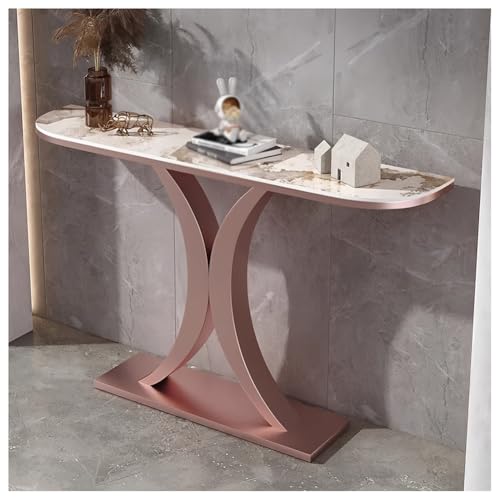 Konsolentisch mit geometrischem Metallsockel, schmaler Eingangsbereich, platzsparender Akzenttisch für Flur, Wohnzimmer, Schlafzimmer Konsolentisch mit geometrischem Metallsockel, schmaler Eingangsbereich, platzsparender Akzenttisch für Flur, Wohnzimmer, Schlafzimmer von Generisch