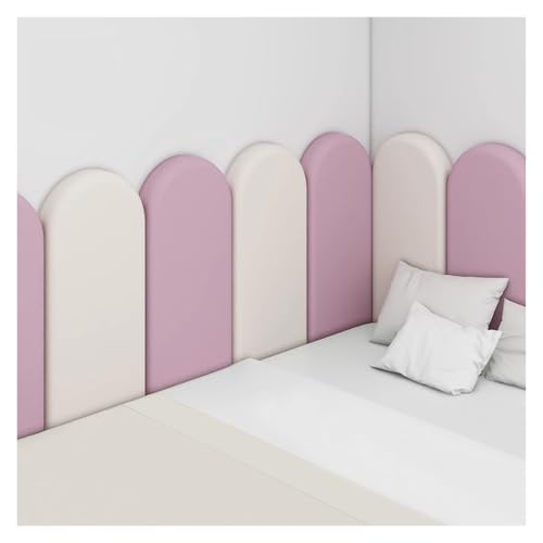 Kopfteil zum Abziehen und Aufkleben, 3D-Kinder-Kollisions-Wandpolsterung, DIY selbstklebende gepolsterte Wandpaneele für Schlafzimmerdekoration von Generisch