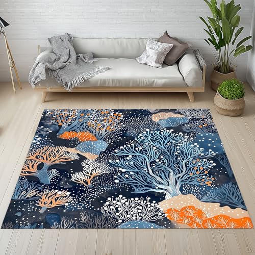 Koralle Waschbarer Teppich 200x200 cm, Abstrakt Pop-Art Teppiche Wohnzimmer Anti Rutsch Große Teppiche Schlafzimmer Weich Kurzflor Carpet Matte Kinderteppich de1s213 Koralle Waschbarer Teppich 200x200 cm, Abstrakt Pop-Art Teppiche Wohnzimmer Anti Rutsch Große Teppiche Schlafzimmer Weich Kurzflor Carpet Matte Kinderteppich de1s213 von Generisch
