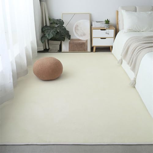 Korallen-Samt-Bodenmatte, einfarbiger Teppich, 200 x 200 cm, weiche Innendekoration für Wohnzimmer, Kinderzimmer, Spielbereich, Beige, gemütliches Zuhause Korallen-Samt-Bodenmatte, einfarbiger Teppich, 200 x 200 cm, weiche Innendekoration für Wohnzimmer, Kinderzimmer, Spielbereich, Beige, gemütliches Zuhause von Generisch