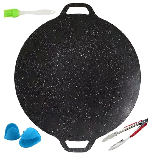 Koreanische Barbecue Grillpfanne | Gusseiserne Grillpfanne Für Herd Mit Griffen | Grillzubehör Mit Grillbürste Grillhandschuhe Und Grillzange | Für Induktion Elektroherd Koreanische Barbecue Grillpfanne | Gusseiserne Grillpfanne Für Herd Mit Griffen | Grillzubehör Mit Grillbürste Grillhandschuhe Und Grillzange | Für Induktion Elektroherd von Generisch