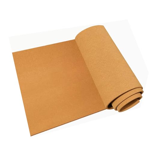 Korkplatte mit hoher Dichte, 6 mm dick, große Korkplatte für DIY-Projekte, Schalldämmung, Bodenfliesen, 0,7 m x 1 m, ideal für Büro und Zuhause, Braun von Generisch