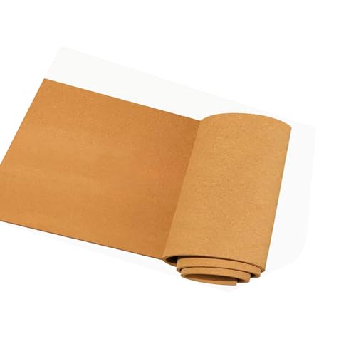 Korkrolle mit hoher Dichte, groß, 6 mm dick, 0,8 m x 1,5 m, für Heimwerker, Büro und Zuhause, Schubladeneinlage, leicht zu schneiden, Braun von Generisch