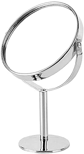 Kosmetikspiegel Chrom Tischplatte Zweiseitig Drehgelenk mit 2X Vergrößerung Schminkspiegel Kosmetikspiegel Chrom Tischplatte Zweiseitig Drehgelenk mit 2X Vergrößerung Schminkspiegel von Generisch