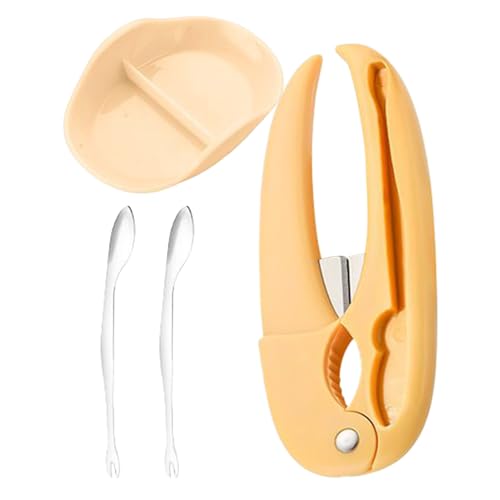 Krabbenknacker - Meeresfrüchte Knacker Gabel Set | PP ABS 304 Edelstahl mit Stabilem Griff, Einfaches Schalenbrechen mit Tragbarem Leichtbau, Ideal für Abendessen Feier Familie Picknick Restaurant Krabbenknacker - Meeresfrüchte Knacker Gabel Set | PP ABS 304 Edelstahl mit Stabilem Griff, Einfaches Schalenbrechen mit Tragbarem Leichtbau, Ideal für Abendessen Feier Familie Picknick Restaurant von Generisch