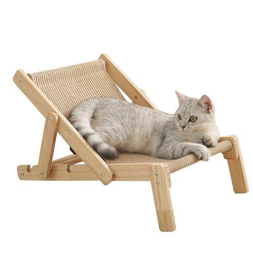 Kratz Lounge Sessel Für Katzen, Erhöhte Katzenliege Mit Lounge-Funktion, Abnehmbare Haustier Möbel, Massivholz Krallenpflegewerkzeug, Katzenzubehör Für Kleine Bis Große Katzen Kratz Lounge Sessel Für Katzen, Erhöhte Katzenliege Mit Lounge-Funktion, Abnehmbare Haustier Möbel, Massivholz Krallenpflegewerkzeug, Katzenzubehör Für Kleine Bis Große Katzen von Generisch