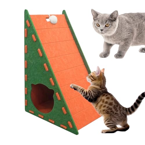 Kratzbrett,Vertikale Integrierte Kratzmatte | Dreieckiges Katzenkissen Aus Filz Nicht Verlierende Klettermatte Wandhängend Für Ruhe Spiel Wohnzimmer Kratzbrett,Vertikale Integrierte Kratzmatte | Dreieckiges Katzenkissen Aus Filz Nicht Verlierende Klettermatte Wandhängend Für Ruhe Spiel Wohnzimmer von Generisch