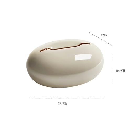 Kreative Taschentuchbox for den Schreibtisch, Taschentuchboxen mit Wassertropfen-Motiv(Milkysingle Layer) von Generisch