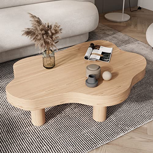 Kreativer Couchtisch in Wolkenform, rund, dick, Massivholz, Beistelltisch, moderner Beistelltisch mit 3 Beinen für Wohnzimmer, einzigartiges unregelmäßiges Design Kreativer Couchtisch in Wolkenform, rund, dick, Massivholz, Beistelltisch, moderner Beistelltisch mit 3 Beinen für Wohnzimmer, einzigartiges unregelmäßiges Design von Generisch