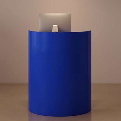 Kreativer Empfangstresen & Bartheke – Moderne, minimalistische Halbbogenkasse für kleine Restaurants & Bekleidungsgeschäfte (Blau 80 cm) – Stilvolle Empfangslösung von Generisch