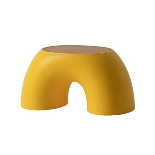 Kreativer Regenbogen-Hocker, einfacher Ring, kleine Bank, abgerundet, bequemer Hocker, langlebig, rutschfest, Schuhwechselhocker, Gelb Kreativer Regenbogen-Hocker, einfacher Ring, kleine Bank, abgerundet, bequemer Hocker, langlebig, rutschfest, Schuhwechselhocker, Gelb von Generisch