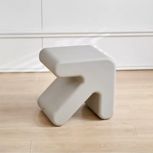 Kreativer kleiner Couchtisch, Mehrzweck-Beistelltisch für Wohnzimmer, Schlafzimmer oder Büro, moderner Akzenttisch mit Zeitschriftenständer und Schuhwechselhocker Funktionalität von Generisch