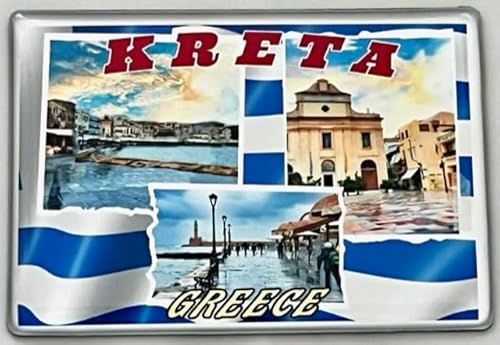 Kreta Magnet, Crete,Griechenland, Greece, Kühlschrankmagnet,Fridge Magnet, Souvenir,Geschenkarikel,Reiseandenken 190823 von Generisch