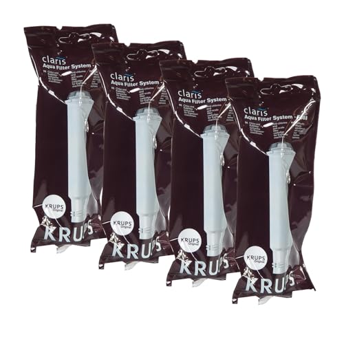 Krups Claris Wasserfilterpatrone F08801 für Kaffee- und Espressomaschinen, 4 Stück von Generisch