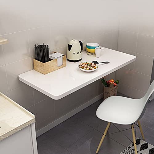 Küchen-Frühstücks-Bartisch, weiß, Computer-Arbeitsplätze für Heimbüro-Arbeit, Wandmontage, klappbarer Wandtisch, zusammenklappbarer Schreibtisch für Schlafzimmer, Waschküche, Werkbank von Generisch