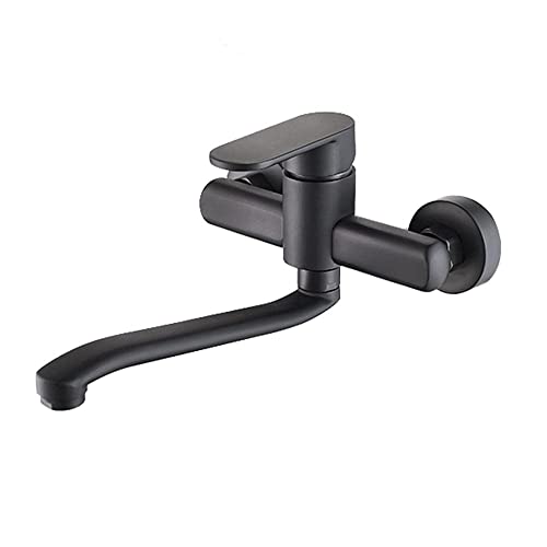 Küchenarmatur zur Wandmontage mit 360° Drehung - Schwarz Küchenspüle Mischbatterie 30cm & 20cm Optionen & Stilvolles Design für moderne Küchen Küchenarmatur zur Wandmontage mit 360° Drehung - Schwarz Küchenspüle Mischbatterie 30cm & 20cm Optionen & Stilvolles Design für moderne Küchen von Generisch