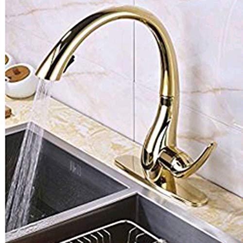 Küchenhahn Ausziehbar 360° Schwenkbar Einhebel Messing Spültischarmatur Duschwanne Küchenhahn Ausziehbar 360° Schwenkbar Einhebel Messing Spültischarmatur Duschwanne von Generisch