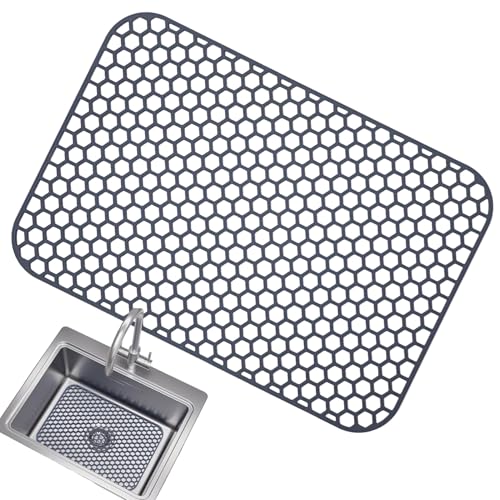 Küchenspüle Matte - Silikonspüle Beschützer | Faltbare Küchenspüle Grid Pad | Edelstahlspüle Raster Trockenmatte | Nicht Rutschfeste Hitzebeständige Schale Trocknungsregal Heißes Kochgeschirrpolster F Küchenspüle Matte - Silikonspüle Beschützer | Faltbare Küchenspüle Grid Pad | Edelstahlspüle Raster Trockenmatte | Nicht Rutschfeste Hitzebeständige Schale Trocknungsregal Heißes Kochgeschirrpolster F von Generisch