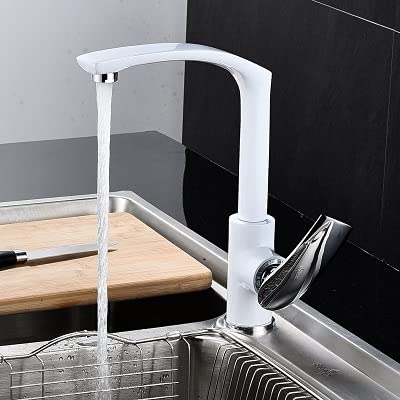 Küchenspüle Wasserhahn, schwenkbar, Messing, Mischbatterie für Bar oder Badezimmer, kommerzieller Stil, langlebiges Design von Generisch
