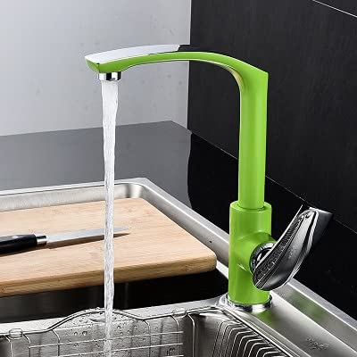 Küchenspüle Wasserhahn, schwenkbar, Messing, Mischbatterie für Bar oder Badezimmer, kommerzieller Stil, langlebiges Design von Generisch