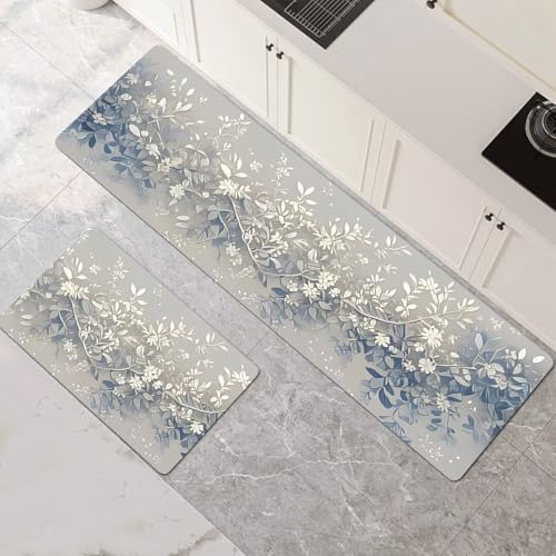 Küchenteppich 2 Stück, Absorbierende Küchenmatte Gray Küchenläufer Rutschfest Waschbar Teppich Küche Läufer Flur Bodenmatte, Lang Carpet Rug für Küchen, Badezimmer Home Decor 70x100cm+70x210cm 1-387 Küchenteppich 2 Stück, Absorbierende Küchenmatte Gray Küchenläufer Rutschfest Waschbar Teppich Küche Läufer Flur Bodenmatte, Lang Carpet Rug für Küchen, Badezimmer Home Decor 70x100cm+70x210cm 1-387 von Generisch