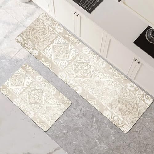 Küchenteppich 2 Stück, Absorbierende Küchenmatte Gray Küchenläufer Rutschfest Waschbar Teppich Küche Läufer Flur Bodenmatte, Lang Carpet Rug für Küchen, Badezimmer Home Decor 70x100cm+70x210cm 1-485 Küchenteppich 2 Stück, Absorbierende Küchenmatte Gray Küchenläufer Rutschfest Waschbar Teppich Küche Läufer Flur Bodenmatte, Lang Carpet Rug für Küchen, Badezimmer Home Decor 70x100cm+70x210cm 1-485 von Generisch