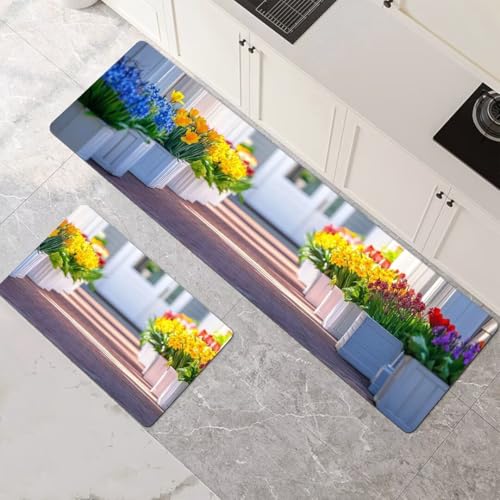 Küchenteppich 2 Stück, Absorbierende Küchenmatte Landscape Küchenläufer Rutschfest Waschbar Teppich Küche Läufer Flur Bodenmatte, Carpet Rug für Küchen, Badezimmer Home Decor 70x100cm+70x210cm 1-319 Küchenteppich 2 Stück, Absorbierende Küchenmatte Landscape Küchenläufer Rutschfest Waschbar Teppich Küche Läufer Flur Bodenmatte, Carpet Rug für Küchen, Badezimmer Home Decor 70x100cm+70x210cm 1-319 von Generisch