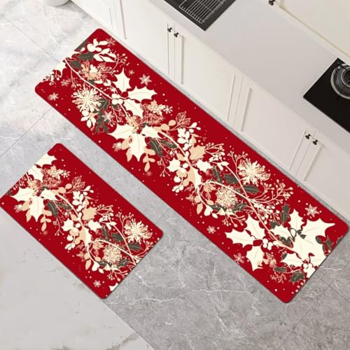 Küchenteppich 2 Stück, Absorbierende Küchenmatte Leaves Küchenläufer Rutschfest Waschbar Teppich Küche Läufer Flur Bodenmatte, Lang Carpet Rug für Küchen, Badezimmer Home Decor 90x140cm+90x270cm 1-375 Küchenteppich 2 Stück, Absorbierende Küchenmatte Leaves Küchenläufer Rutschfest Waschbar Teppich Küche Läufer Flur Bodenmatte, Lang Carpet Rug für Küchen, Badezimmer Home Decor 90x140cm+90x270cm 1-375 von Generisch