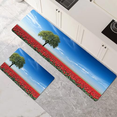 Küchenteppich 2 Stück, Absorbierende Küchenmatte Leaves Küchenläufer Rutschfest Waschbar Teppich Küche Läufer Flur Bodenmatte, Lang Carpet Rug für Küchen, Badezimmer Home Decor 80x120cm+80x240cm 1-417 Küchenteppich 2 Stück, Absorbierende Küchenmatte Leaves Küchenläufer Rutschfest Waschbar Teppich Küche Läufer Flur Bodenmatte, Lang Carpet Rug für Küchen, Badezimmer Home Decor 80x120cm+80x240cm 1-417 von Generisch