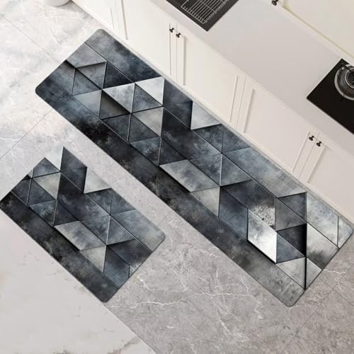 Küchenteppich 2 Stück, Absorbierende Küchenmatte Modern Küchenläufer Rutschfest Waschbar Teppich Küche Läufer Flur Bodenmatte, Carpet Rug für Küchen, Badezimmer Home Decor 100x160cm+100x300cm 1-487 Küchenteppich 2 Stück, Absorbierende Küchenmatte Modern Küchenläufer Rutschfest Waschbar Teppich Küche Läufer Flur Bodenmatte, Carpet Rug für Küchen, Badezimmer Home Decor 100x160cm+100x300cm 1-487 von Generisch
