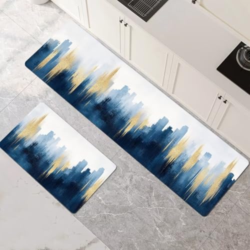 Küchenteppich 2 Stück, Absorbierende Küchenmatte Modern Küchenläufer Rutschfest Waschbar Teppich Küche Läufer Flur Bodenmatte, Carpet Rug für Küchen, Badezimmer Home Decor 100x160cm+100x300cm 1-483 Küchenteppich 2 Stück, Absorbierende Küchenmatte Modern Küchenläufer Rutschfest Waschbar Teppich Küche Läufer Flur Bodenmatte, Carpet Rug für Küchen, Badezimmer Home Decor 100x160cm+100x300cm 1-483 von Generisch