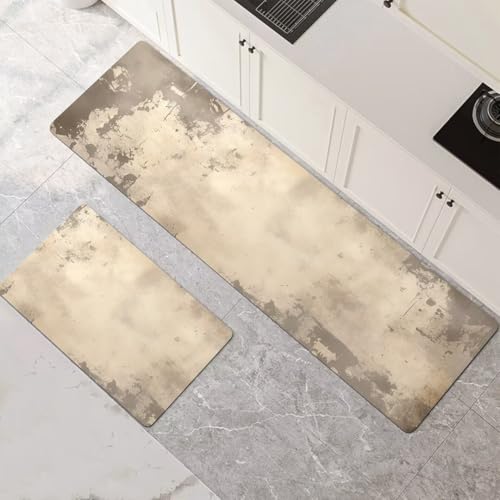 Küchenteppich 2 Stück, Absorbierende Küchenmatte Natural Küchenläufer Rutschfest Waschbar Teppich Küche Läufer Flur Bodenmatte, Carpet Rug für Küchen, Badezimmer Home Decor 120x180cm+120x360cm 1-141 von Generisch