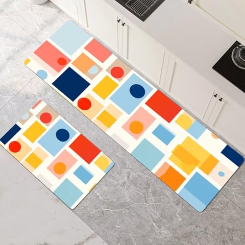 Küchenteppich 2 Stück, Absorbierende Küchenmatte Orange Küchenläufer Rutschfest Waschbar Teppich Küche Läufer Flur Bodenmatte, Lang Carpet Rug für Küchen, Badezimmer Home Decor 70x100cm+70x210cm 1-323 Küchenteppich 2 Stück, Absorbierende Küchenmatte Orange Küchenläufer Rutschfest Waschbar Teppich Küche Läufer Flur Bodenmatte, Lang Carpet Rug für Küchen, Badezimmer Home Decor 70x100cm+70x210cm 1-323 von Generisch