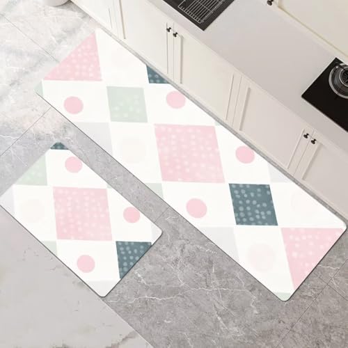 Küchenteppich 2 Stück, Absorbierende Küchenmatte Pink Küchenläufer Rutschfest Waschbar Teppich Küche Läufer Flur Bodenmatte, Lang Carpet Rug für Küchen, Badezimmer Home Decor 100x160cm+100x300cm 1-433 Küchenteppich 2 Stück, Absorbierende Küchenmatte Pink Küchenläufer Rutschfest Waschbar Teppich Küche Läufer Flur Bodenmatte, Lang Carpet Rug für Küchen, Badezimmer Home Decor 100x160cm+100x300cm 1-433 von Generisch