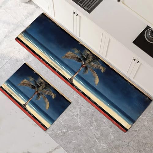 Küchenteppich 2 Stück, Absorbierende Küchenmatte Plant Küchenläufer Rutschfest Waschbar Teppich Küche Läufer Flur Bodenmatte, Lang Carpet Rug für Küchen, Badezimmer Home Decor 90x140cm+90x270cm 1-509 Küchenteppich 2 Stück, Absorbierende Küchenmatte Plant Küchenläufer Rutschfest Waschbar Teppich Küche Läufer Flur Bodenmatte, Lang Carpet Rug für Küchen, Badezimmer Home Decor 90x140cm+90x270cm 1-509 von Generisch
