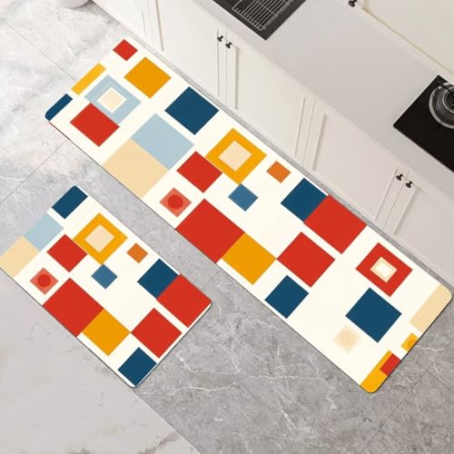Küchenteppich 2 Stück, Absorbierende Küchenmatte Rainbow Küchenläufer Rutschfest Waschbar Teppich Küche Läufer Flur Bodenmatte, Carpet Rug für Küchen, Badezimmer Home Decor 90x140cm+90x270cm 1-591 Küchenteppich 2 Stück, Absorbierende Küchenmatte Rainbow Küchenläufer Rutschfest Waschbar Teppich Küche Läufer Flur Bodenmatte, Carpet Rug für Küchen, Badezimmer Home Decor 90x140cm+90x270cm 1-591 von Generisch