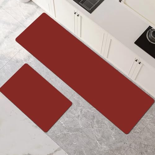 Küchenteppich 2 Stück, Absorbierende Küchenmatte Red Küchenläufer Rutschfest Waschbar Teppich Küche Läufer Flur Bodenmatte, Lang Carpet Rug für Küchen, Badezimmer Home Decor 70x100cm+70x210cm 1-911 Küchenteppich 2 Stück, Absorbierende Küchenmatte Red Küchenläufer Rutschfest Waschbar Teppich Küche Läufer Flur Bodenmatte, Lang Carpet Rug für Küchen, Badezimmer Home Decor 70x100cm+70x210cm 1-911 von Generisch