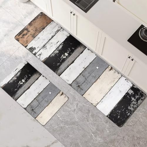 Küchenteppich 2 Stück, Absorbierende Küchenmatte Stripe Küchenläufer Rutschfest Waschbar Teppich Küche Läufer Flur Bodenmatte, Carpet Rug für Küchen, Badezimmer Home Decor 100x160cm+100x300cm 1-793 Küchenteppich 2 Stück, Absorbierende Küchenmatte Stripe Küchenläufer Rutschfest Waschbar Teppich Küche Läufer Flur Bodenmatte, Carpet Rug für Küchen, Badezimmer Home Decor 100x160cm+100x300cm 1-793 von Generisch