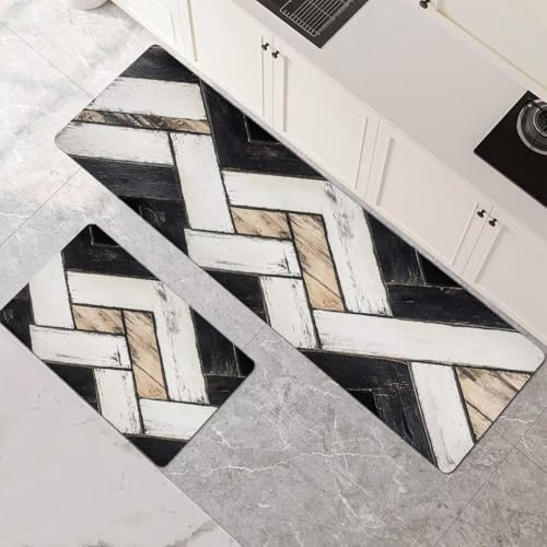 Küchenteppich 2 Stück, Absorbierende Küchenmatte Stripe Küchenläufer Rutschfest Waschbar Teppich Küche Läufer Flur Bodenmatte, Lang Carpet Rug für Küchen, Badezimmer Home Decor 70x100cm+70x210cm 1-503 Küchenteppich 2 Stück, Absorbierende Küchenmatte Stripe Küchenläufer Rutschfest Waschbar Teppich Küche Läufer Flur Bodenmatte, Lang Carpet Rug für Küchen, Badezimmer Home Decor 70x100cm+70x210cm 1-503 von Generisch