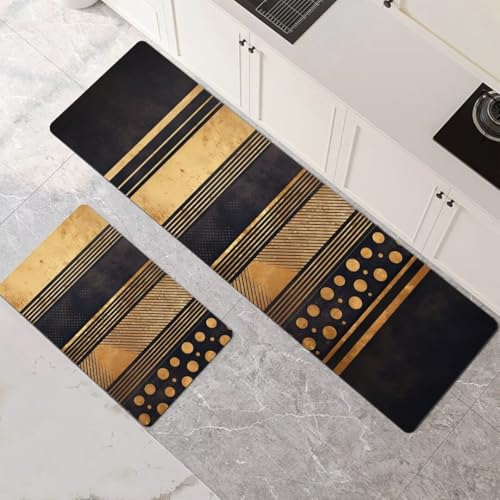 Küchenteppich 2 Stück, Absorbierende Küchenmatte Stripe Küchenläufer Rutschfest Waschbar Teppich Küche Läufer Flur Bodenmatte, Lang Carpet Rug für Küchen, Badezimmer Home Decor 70x100cm+70x210cm 1-617 Küchenteppich 2 Stück, Absorbierende Küchenmatte Stripe Küchenläufer Rutschfest Waschbar Teppich Küche Läufer Flur Bodenmatte, Lang Carpet Rug für Küchen, Badezimmer Home Decor 70x100cm+70x210cm 1-617 von Generisch