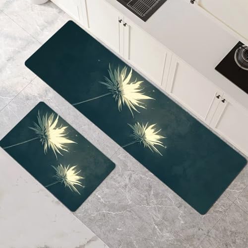 Küchenteppich 2 Stück, Absorbierende Küchenmatte Teal Küchenläufer Rutschfest Waschbar Teppich Küche Läufer Flur Bodenmatte, Lang Carpet Rug für Küchen, Badezimmer Home Decor 70x100cm+70x210cm 1-629 Küchenteppich 2 Stück, Absorbierende Küchenmatte Teal Küchenläufer Rutschfest Waschbar Teppich Küche Läufer Flur Bodenmatte, Lang Carpet Rug für Küchen, Badezimmer Home Decor 70x100cm+70x210cm 1-629 von Generisch