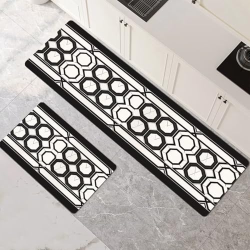 Küchenteppich 2 Stück, Absorbierende Küchenmatte Traditional Küchenläufer Rutschfest Waschbar Teppich Küche Läufer Flur Bodenmatte, Carpet Rug für Küchen, Badezimmer Home Decor 70x100cm+70x210cm 1-877 Küchenteppich 2 Stück, Absorbierende Küchenmatte Traditional Küchenläufer Rutschfest Waschbar Teppich Küche Läufer Flur Bodenmatte, Carpet Rug für Küchen, Badezimmer Home Decor 70x100cm+70x210cm 1-877 von Generisch